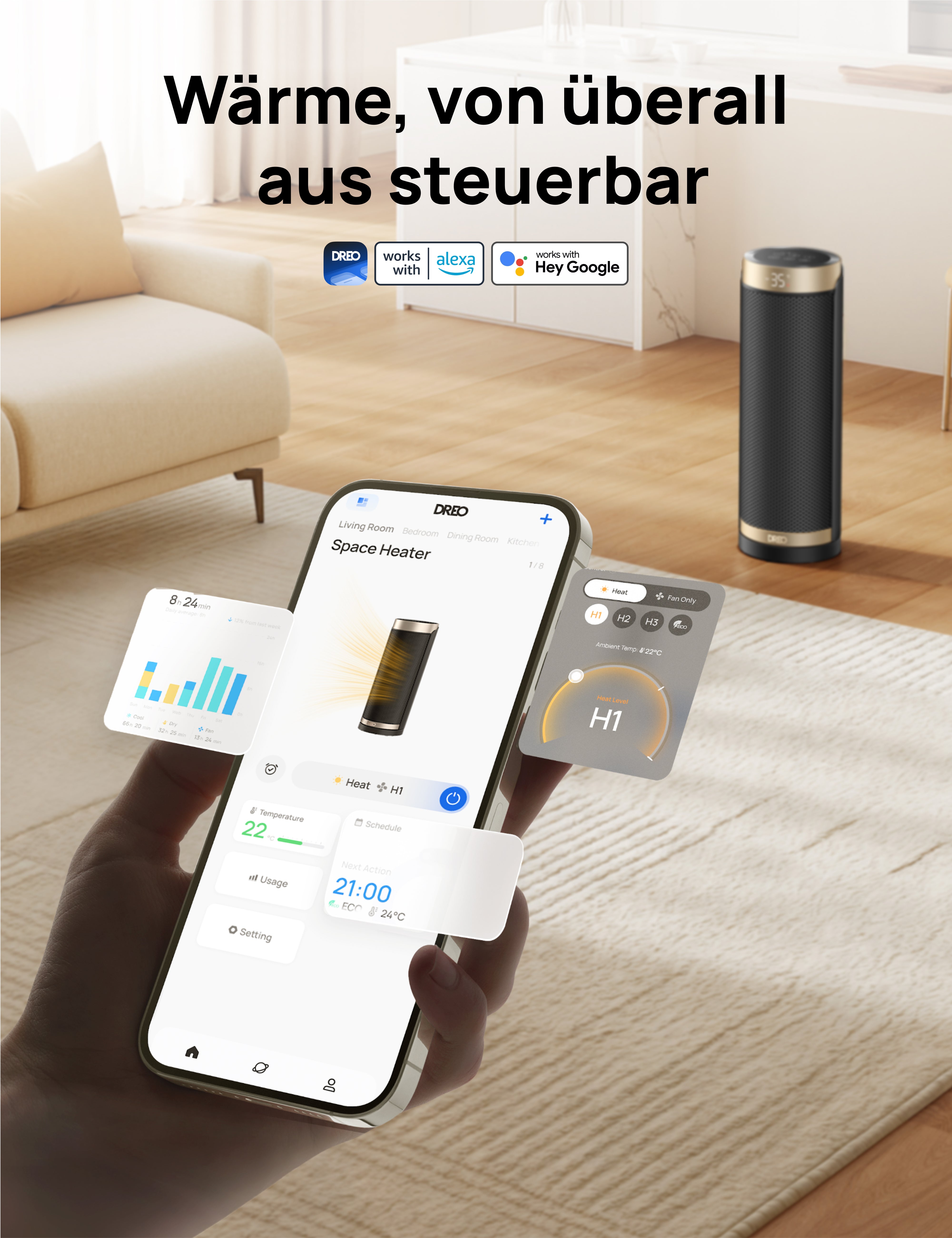 Heizlüfter Solaris Slim H3S - DREO DE
