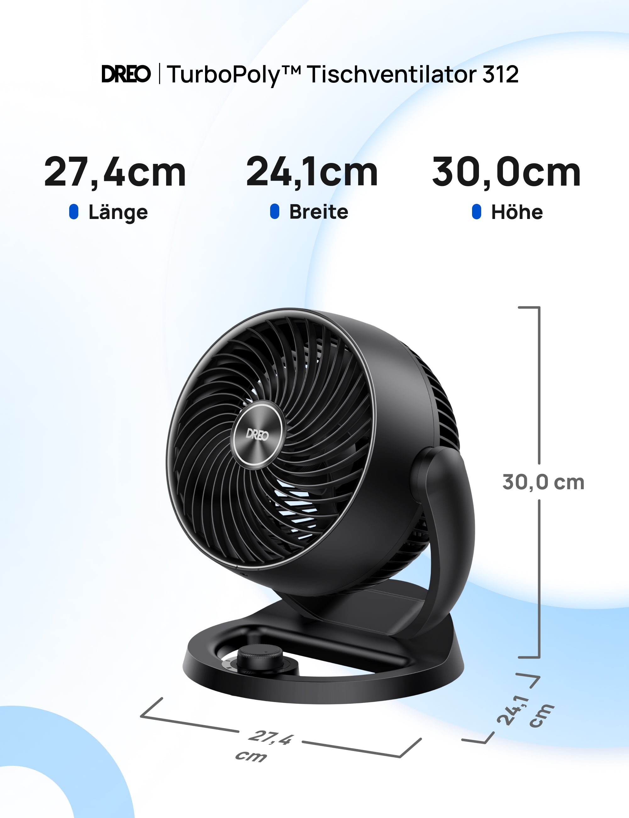 TurboPoly™ Tischventilator 312