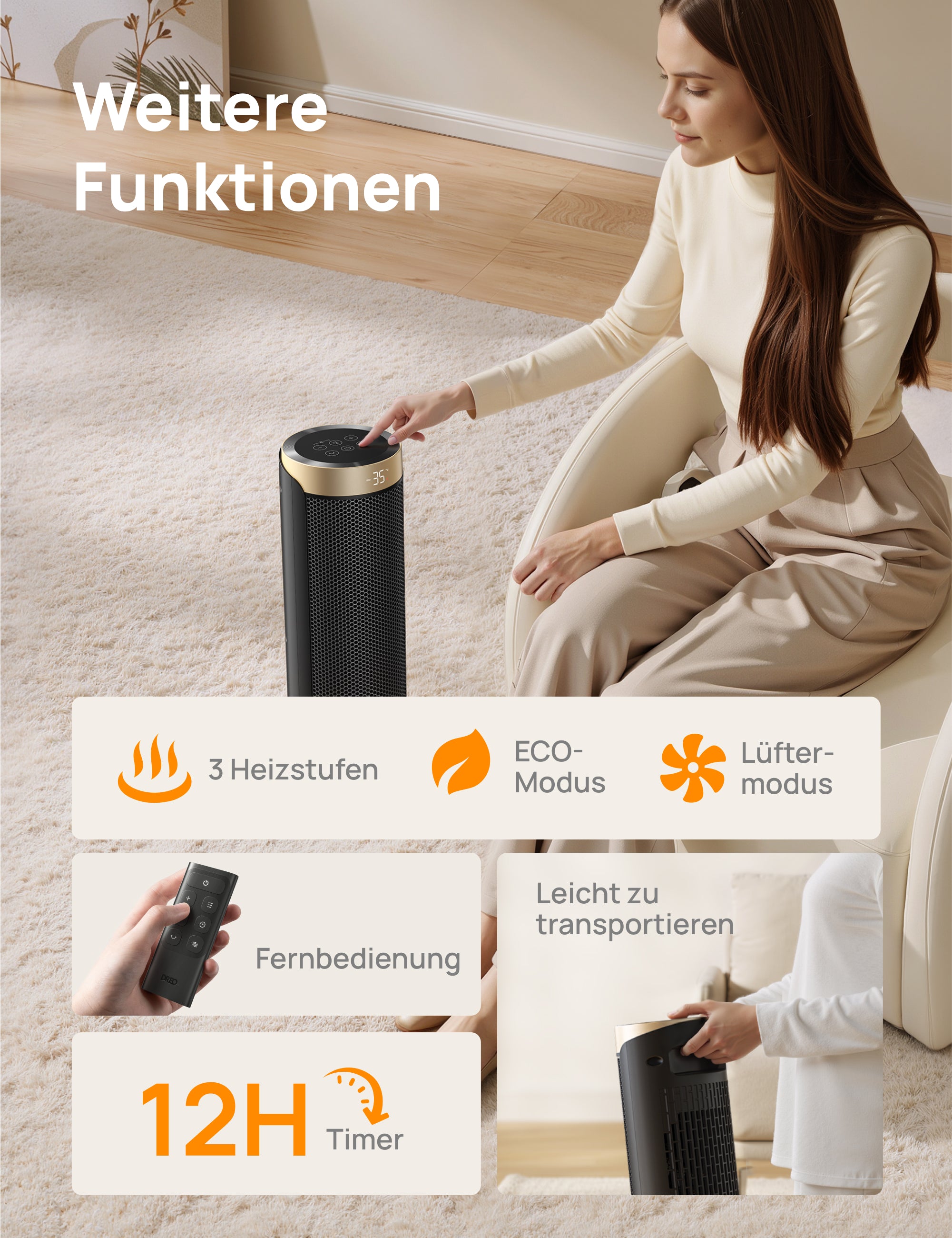 Heizlüfter Solaris Slim H3S - DREO DE