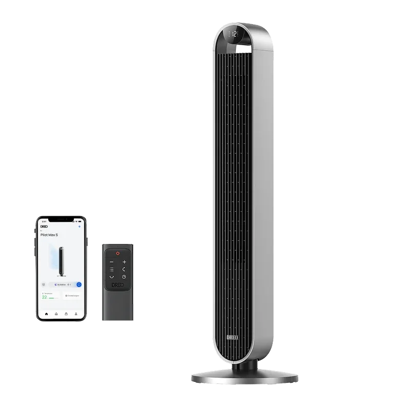 Dreo Stille Tafelventilator 18cm - 28dB, 3 Snelheden, 120° Kantelbaar - Zwart