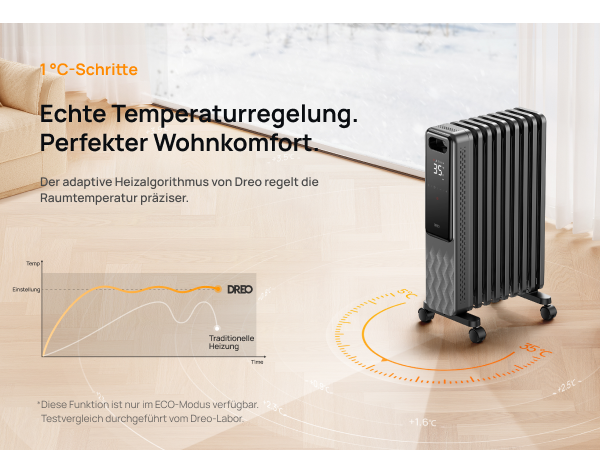 Echte Temperaturregelung. Perfekter Wohnkomfort.