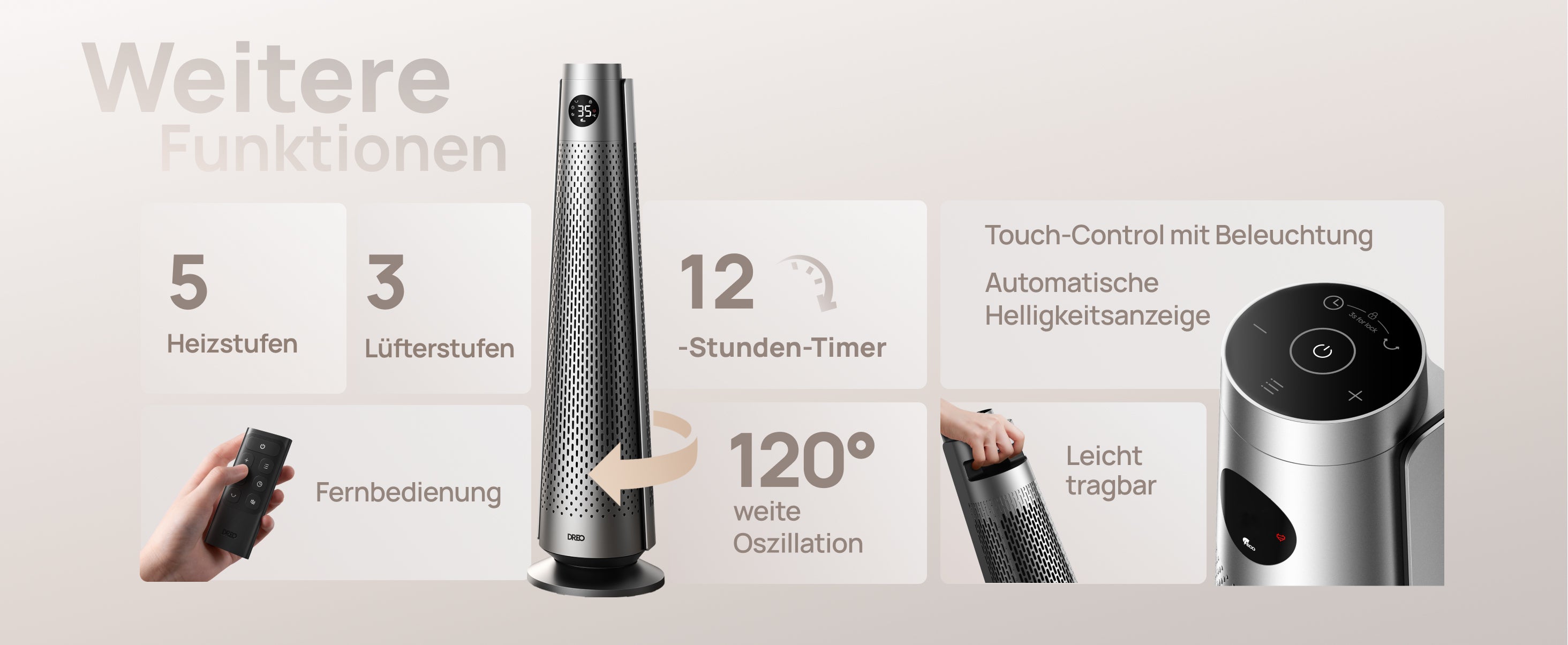 Weitere
Funktionen
